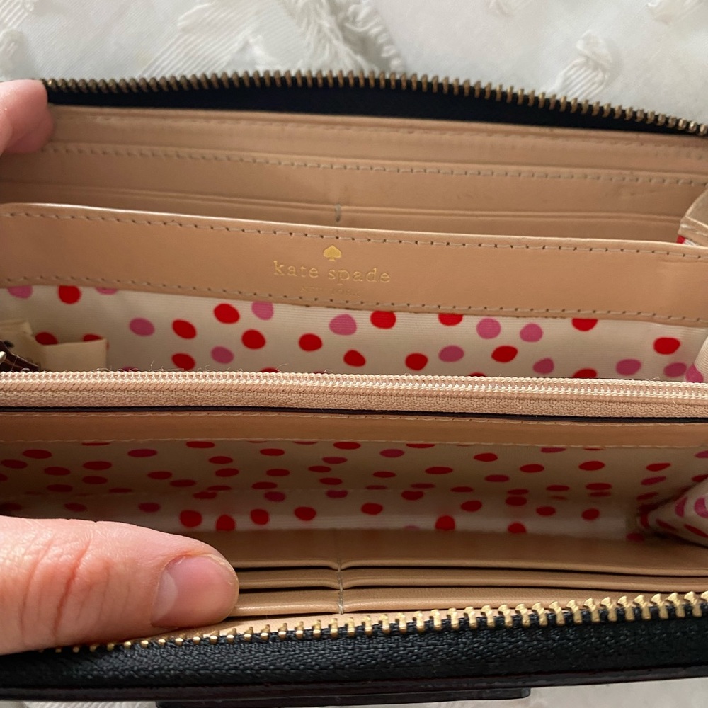 Black leather Kate Spade wallet!
